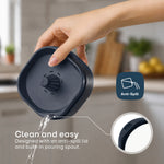 Airsip 500ml Refillable Dehumidifier With Calcium Chloride Tab - Navy