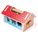 Wooden Farmhouse Shape Sorter Toy