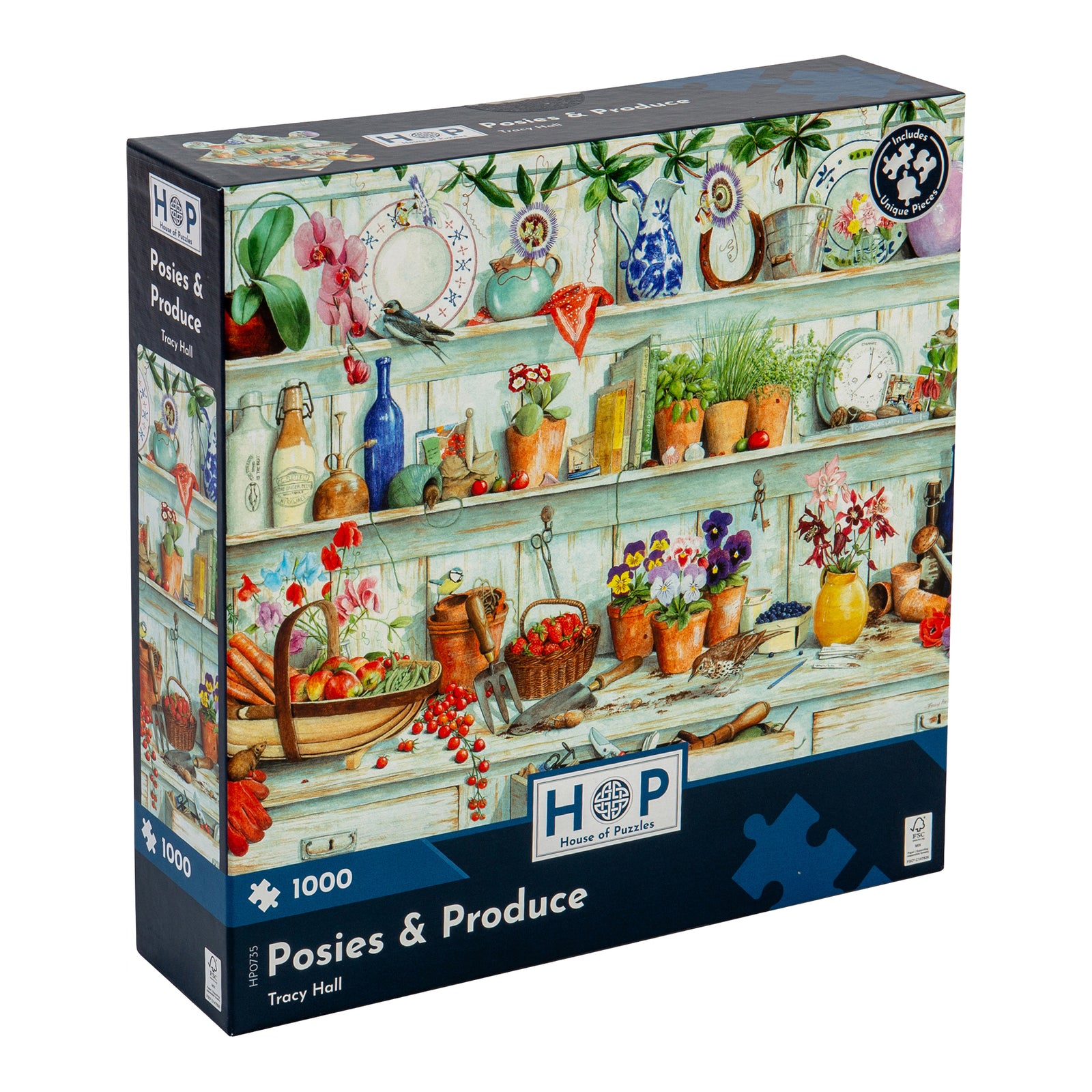 Posies & Produce Jigsaw - 1000 Piece Jigsaw Puzzle For Adults