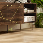 Tv Stand Cabinet 130cm Tv Unit W/ Adjustable Shelves