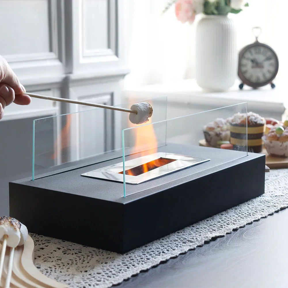 Tabletop Rectangular Smokeless Ethanol Fireplace