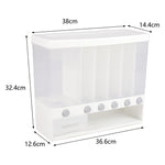 Wall Mounted Cereal Dispenser Kitchen Storage With Measuring Cup