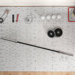 Barbell Bar For 2"/5cm Weight Plates | Silver