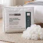 Luxury Hotel Quality Super Microfibre All Seasons Duvet | Single | White