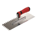 Serrated Design Stainless Steel Concrete Trowel For Tiling Installation