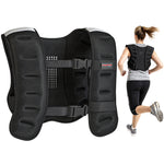 Weighted Vest With Adjustable Straps And Strips | 8kg | Black