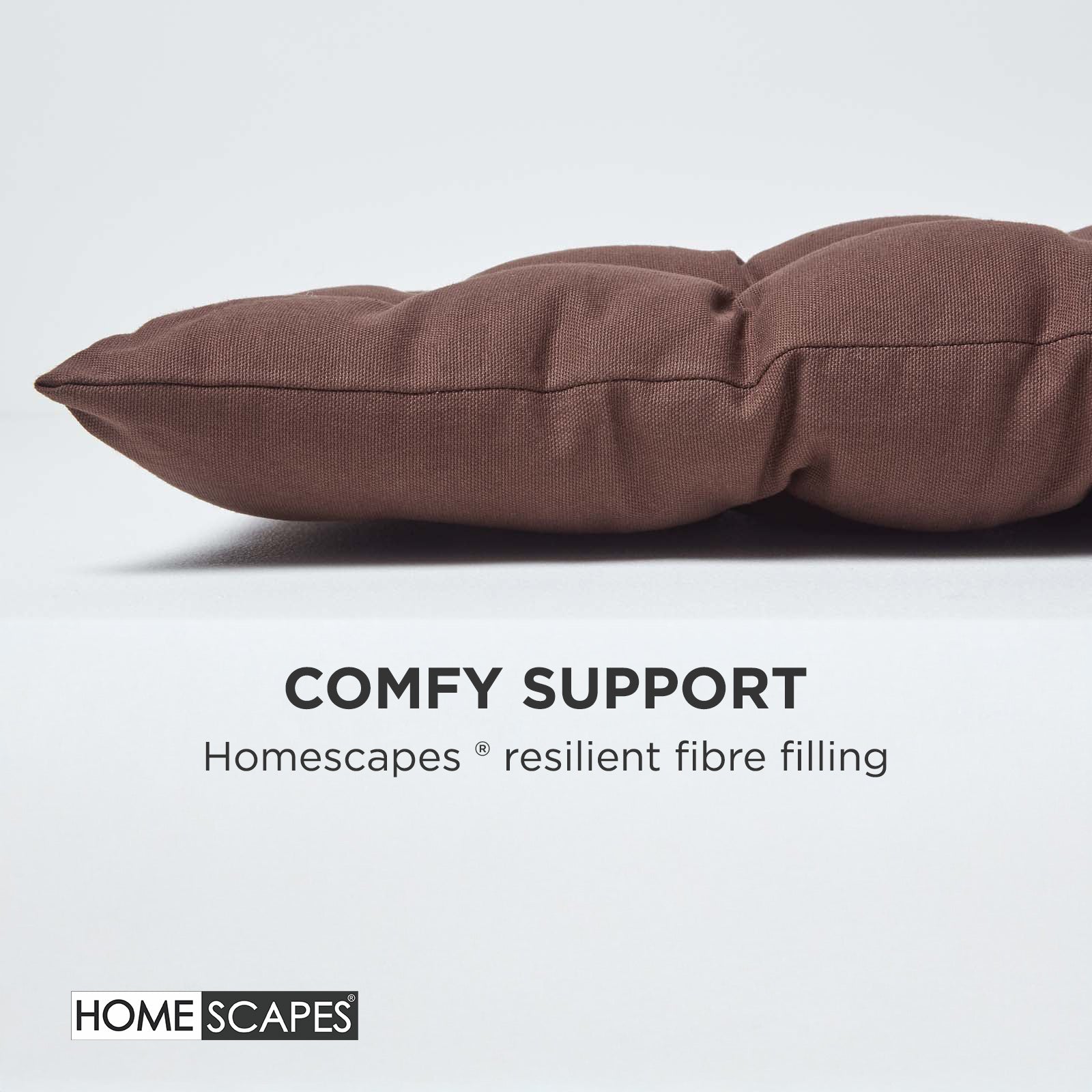 Outdoor Bench Cushion For 2 & 3 Seater Garden Seat Pad For Furniture, Kitchen, Dining & Indoor Use | 3 | Chocolate