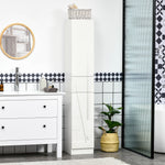 High Gloss Tall Bathroom Cabinet With Adjustable Shelves
