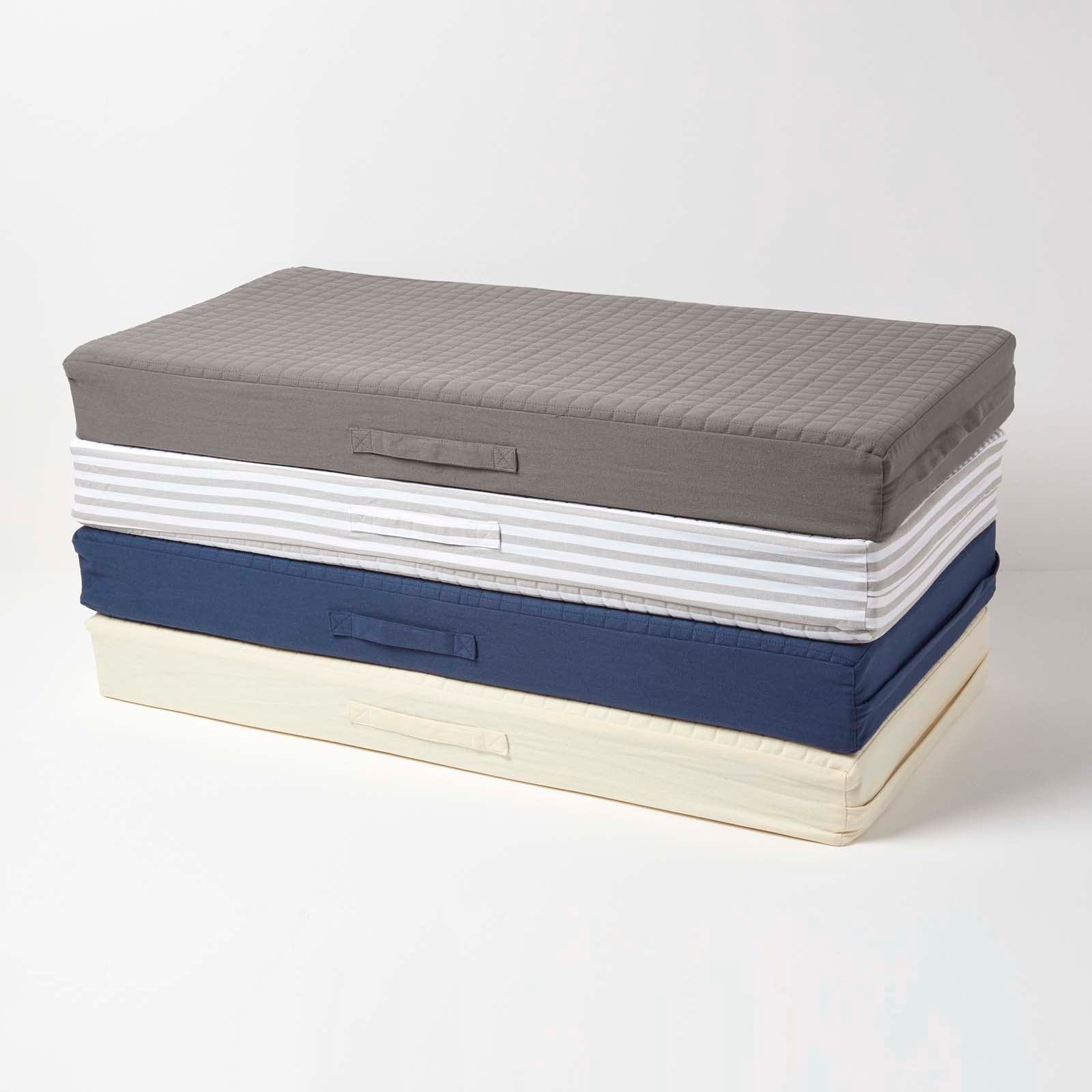 Cotton Orthopaedic Foam 2 Seater Booster Cushion | 50cm x 100cm | Charcoal Grey