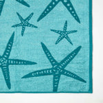 HOMESCAPES Blue Starfish 100% Recycled Cotton Beach Towel