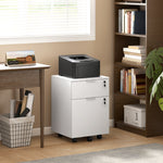 2 Drawer Filing Cabinet With Adjustable Hanging Bars For A4 And Letter | White