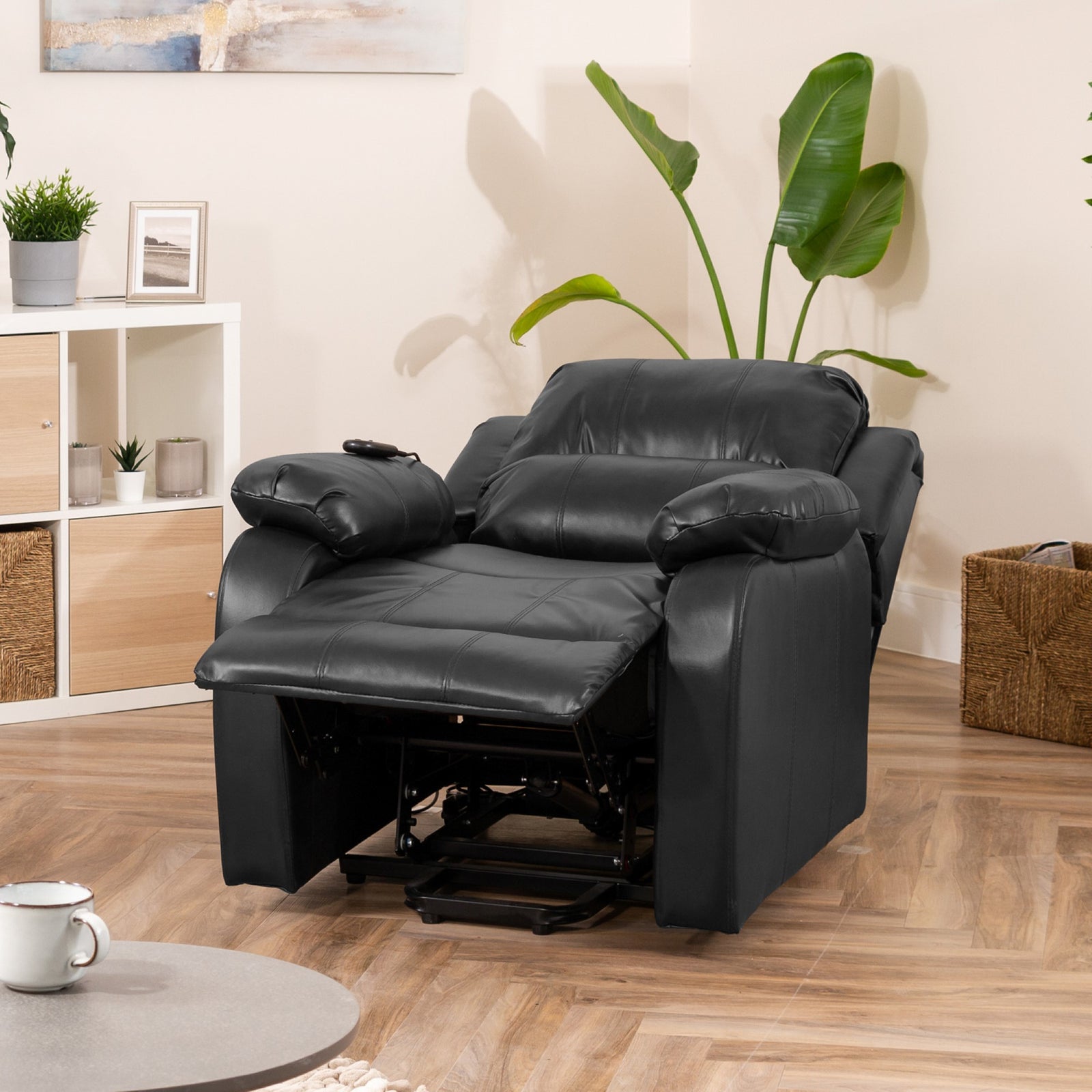 Northfield Dual Motor Massage Heat Riser Recliner Chair | Black