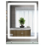 70x50/80x60cm Dimmable Bathroom Mirror Defogging Film | Medium | Silver