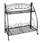 Folding Plant Stand 2 Shelf
