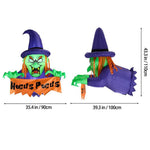 4ft Halloween Inflatable Witch Decorations With Build-in Led Lights