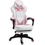 Gaming Chair Reclining W/ Footrest | Pink