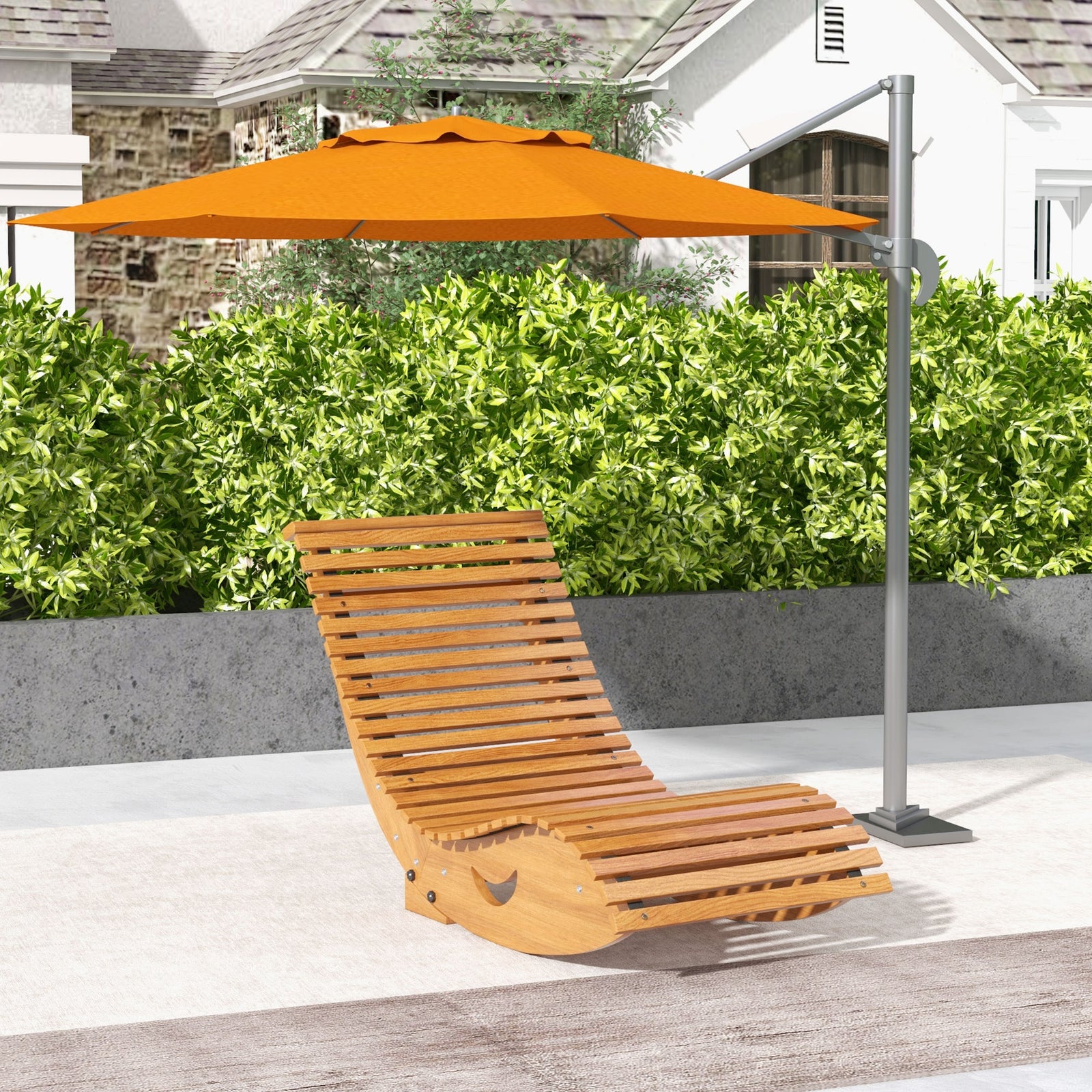 Garden Rocking Chair, Wooden, Teak