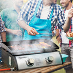 Gas Plancha Grill, Multi Burner | Small | Silver