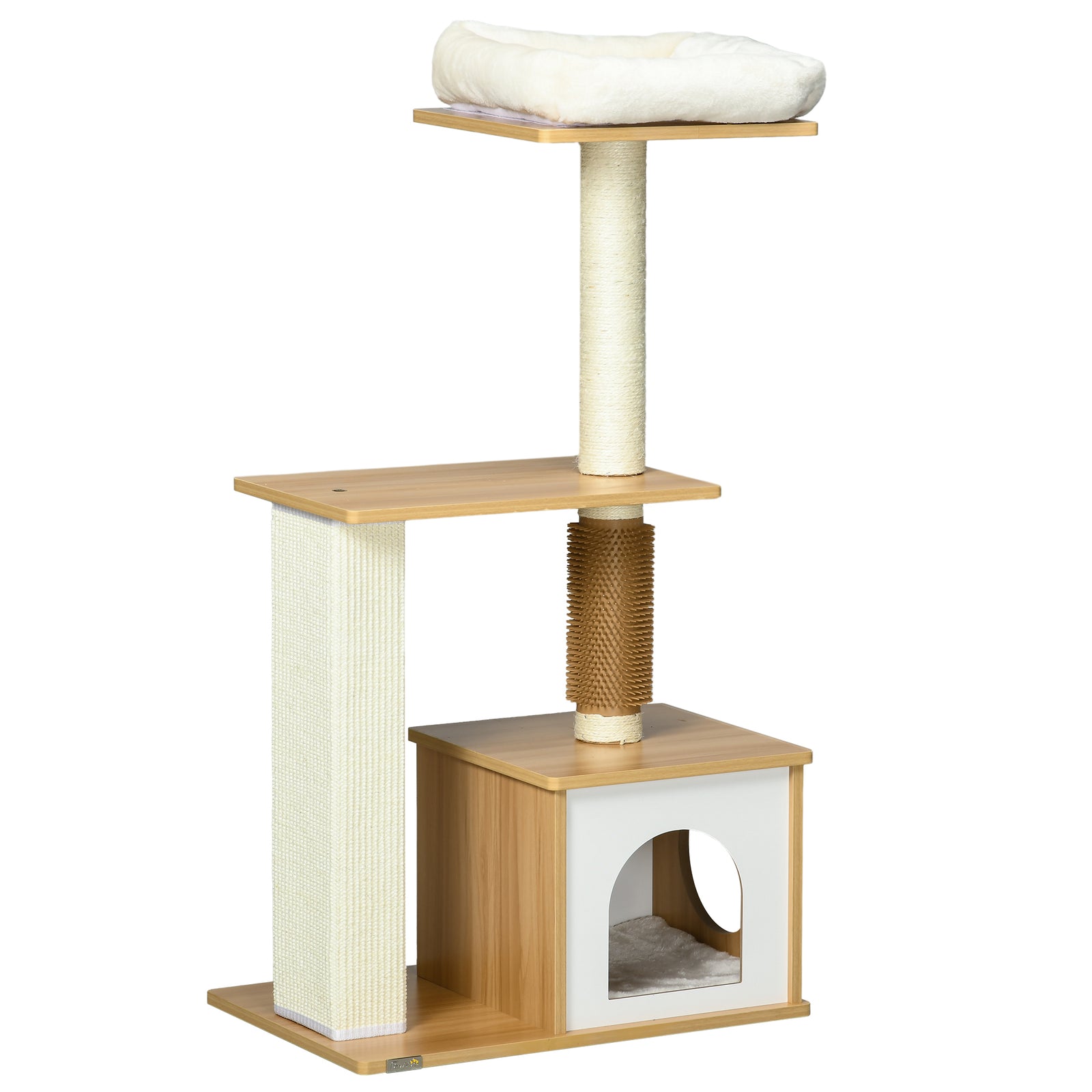 114cm Cat Tree For Indoor Cats With Scratching Posts, Cat House, Cat Bed