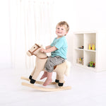 Wooden Cord Rocking Horse, Sturdy & Easy Grip Handles