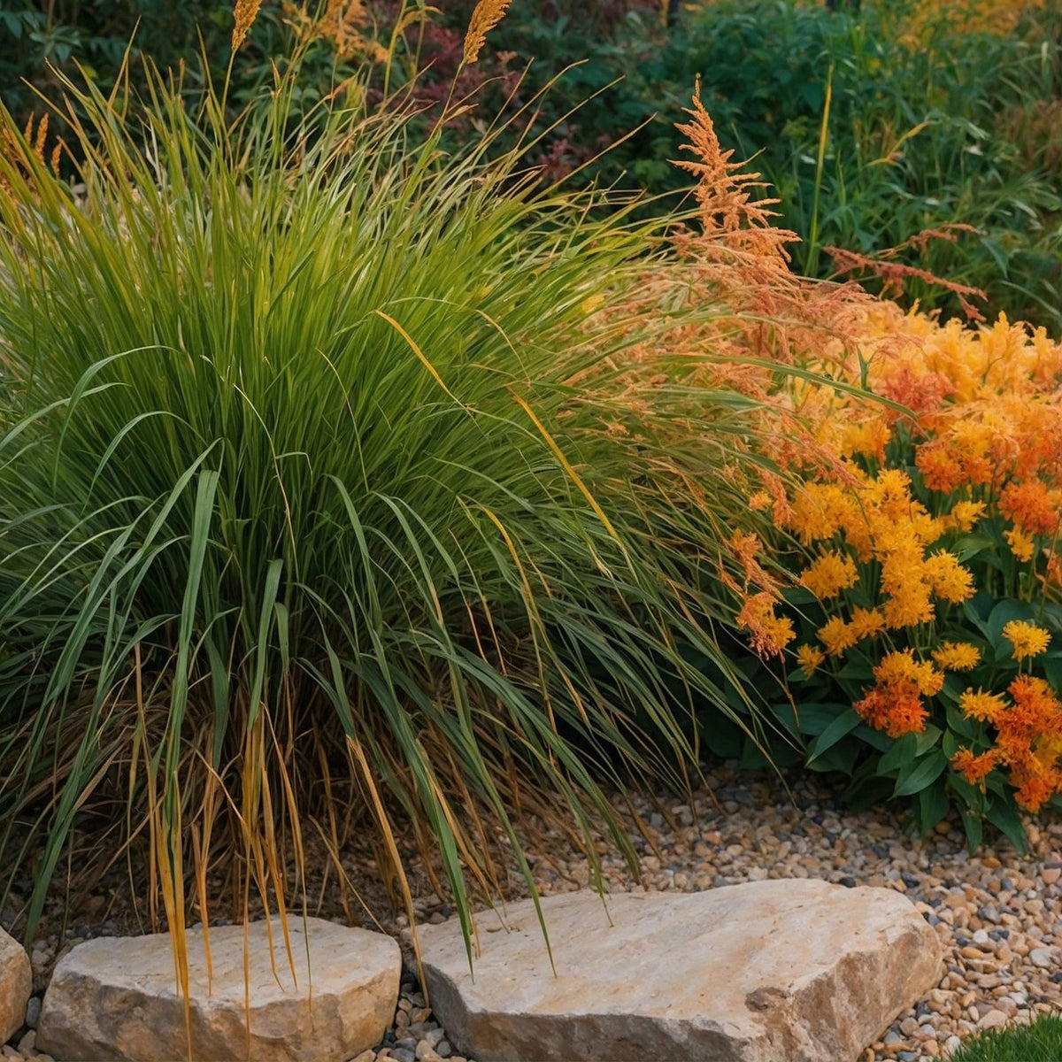 Fountain Grass - Pennisetum Alopecuroides 'hameln' - Height 20-30cm - ⌀23cm | Set of 1 | Green
