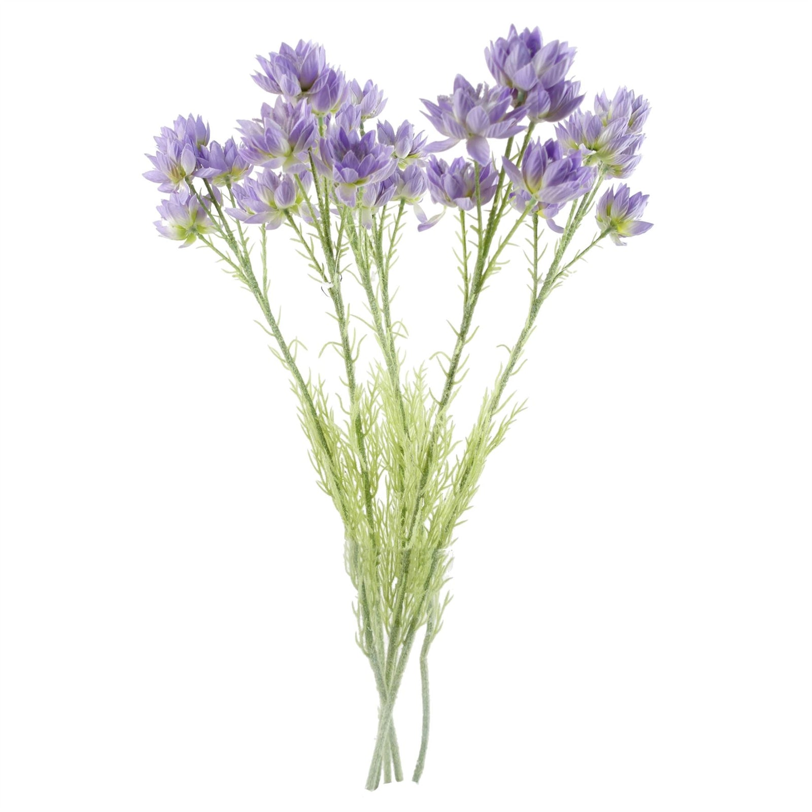 Pack Of 6 X 60cm Artificial Purple Starflower Stem 30 Flowers