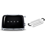 Tsf01 2 Slice Toaster With Bun Warmer Set | Black