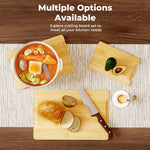 Toque 3pcs Bamboo Cutting Board Set Chopping Boards Serving Platter Kitchen