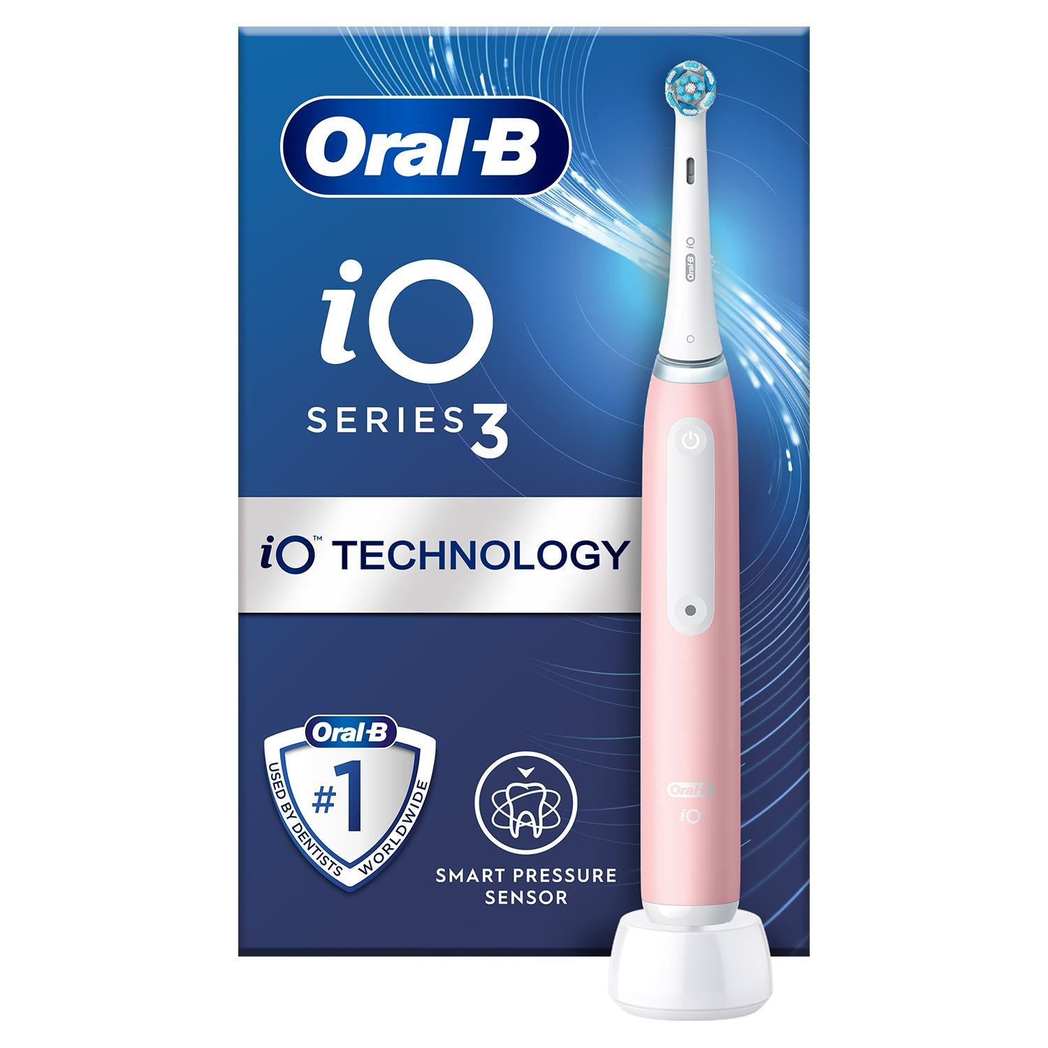 Io Series 3 Ultimate Clean Electric Rechargeable Toothbrush, Blush Pink