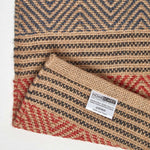 Multicolour Striped Jute Rug | 200cm | Orange