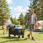 60l Festival Trolley On Wheels, Collapsible Wagon Cart | Black