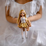 Bigjigs Toys Swan Lake Doll with Sparkly Outfit, 18cm Tall