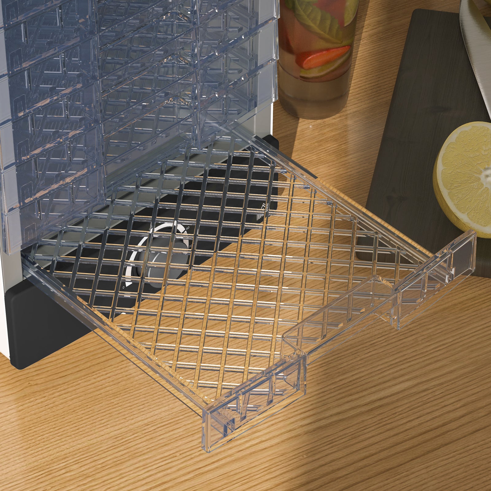 Food Dehydrator With 7 Stainless Steel Tray, For Fruit, Meat