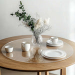 Pvc Round Table Protector Mat - Transparent | 60cm | Clear