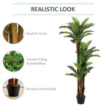 150cm H Artificial Fern Plants Decor For House Office Garden Indoor Outdoor
