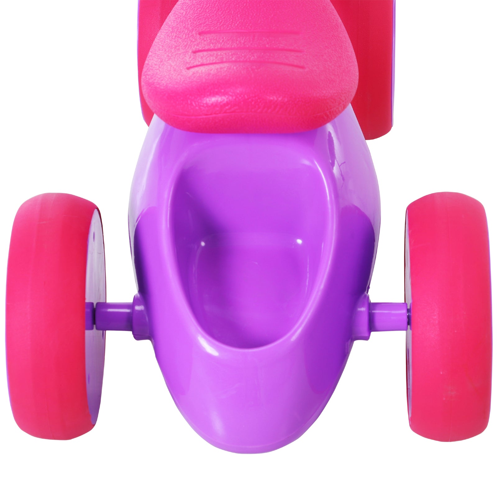 Baby Balance Bike W/rubber Wheels, Storage Bin | Purple