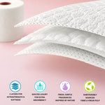 Toilet Roll, Spirits Of Tera – Quilted Soft 3-ply Tissue | 96 Rolls | White