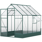 Walk-in Polycarbonate Greenhouse - 6x8ft