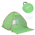 2-3 Person Pop Up Tent Camping Tent Sun Shade Shelter | Green