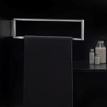 Towel Ring, Silver Gloss, Wall-mounted, 40,3 Cm. Collection The Grid