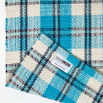 Wilson Handwoven Blue, Yellow And Brown Tartan 100% Cotton Rug | 120cm x 180cm | Blue