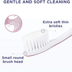 Sensitive Extra Soft Thin Bristles Toothbrush For Precise Cleaning