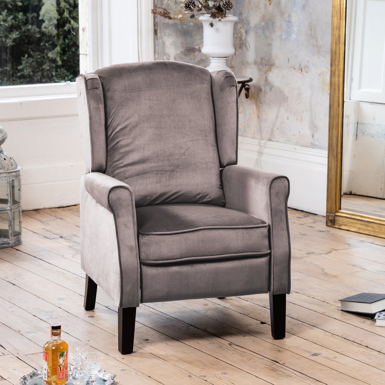 Barksdale Recliner Armchair | Grey