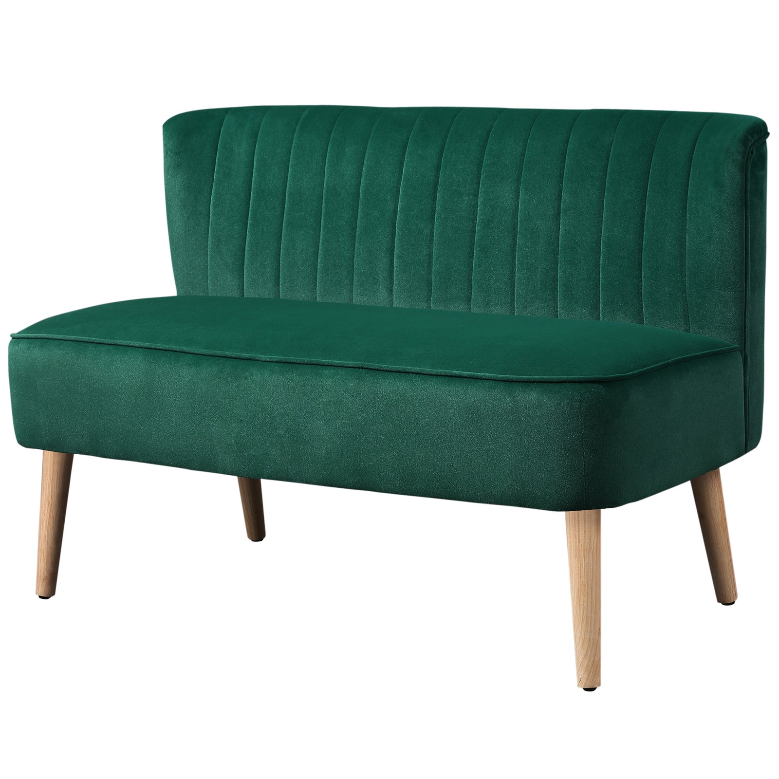 46" Loveseat Sofa 2 Seater Sofa With Padded Seat | Green