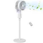 Pedestal Fan, Air Circulation Fan With Oscillating, Tilt | One Size | White