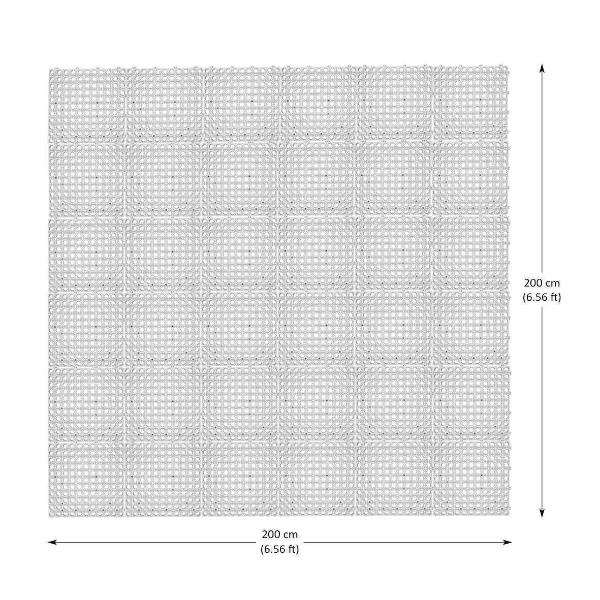 Snowboard Training Mat Set For Off Snow Practice | Set of 36 | White