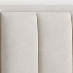 Rhodes Velvet Ottoman Bed | King | Natural