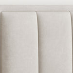 Rhodes Velvet Ottoman Bed | Double | Natural