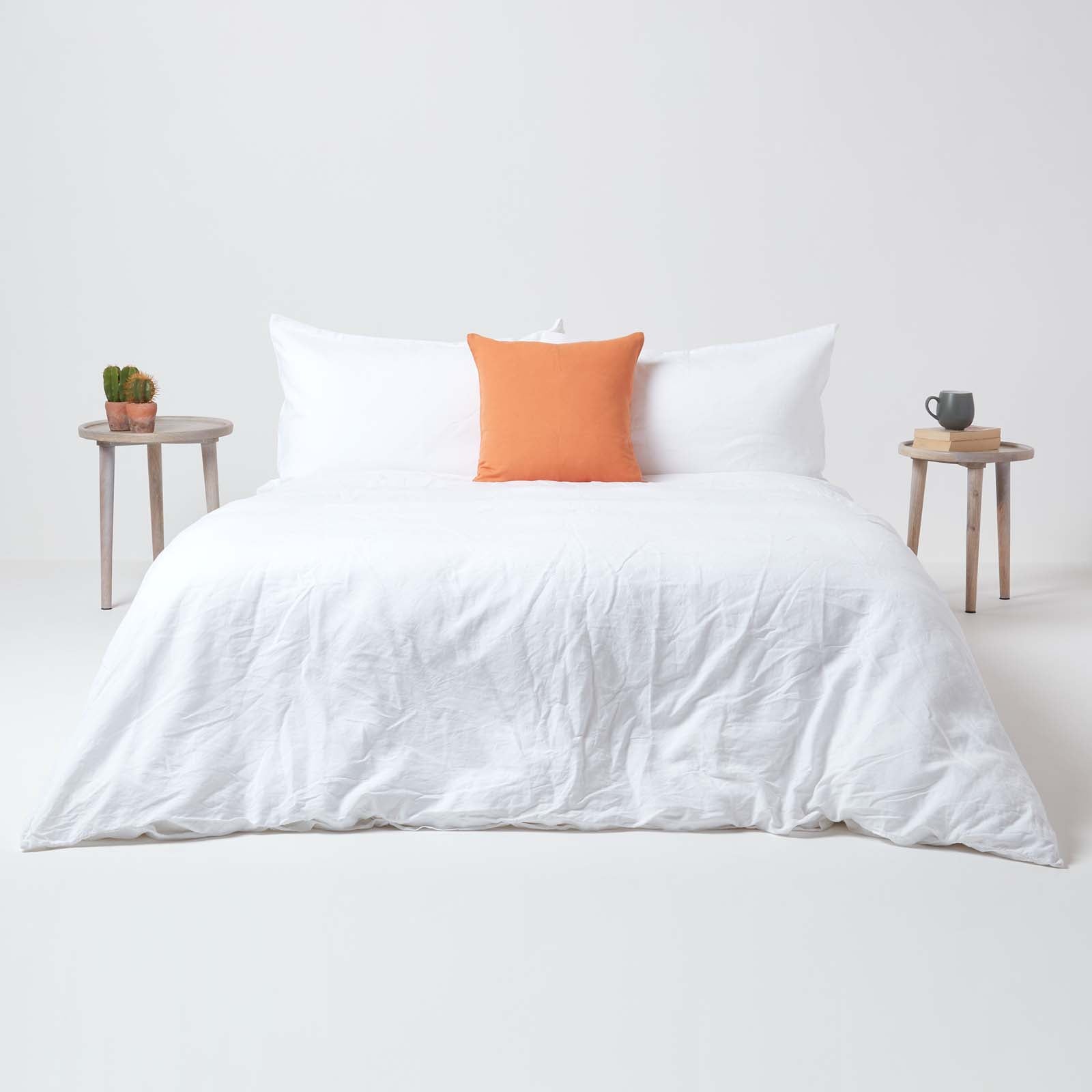 European Size Linen Pillowcase | 40cm x 40cm | Burnt Orange