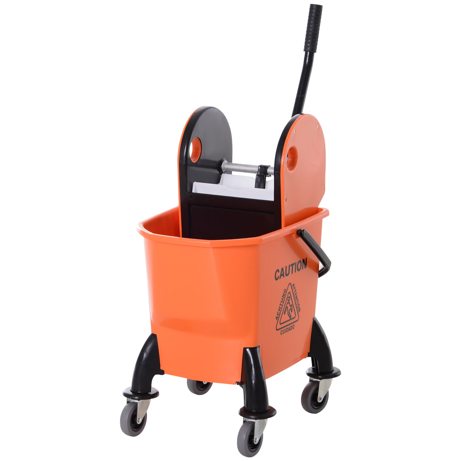 Mop Bucket On Wheels With Carry Handle Mop Holder